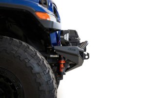 Jeep JL Front Bumper - Addictive Desert Designs - Rock Fighter - Hammer Black with Satin Black panels - `18-`27